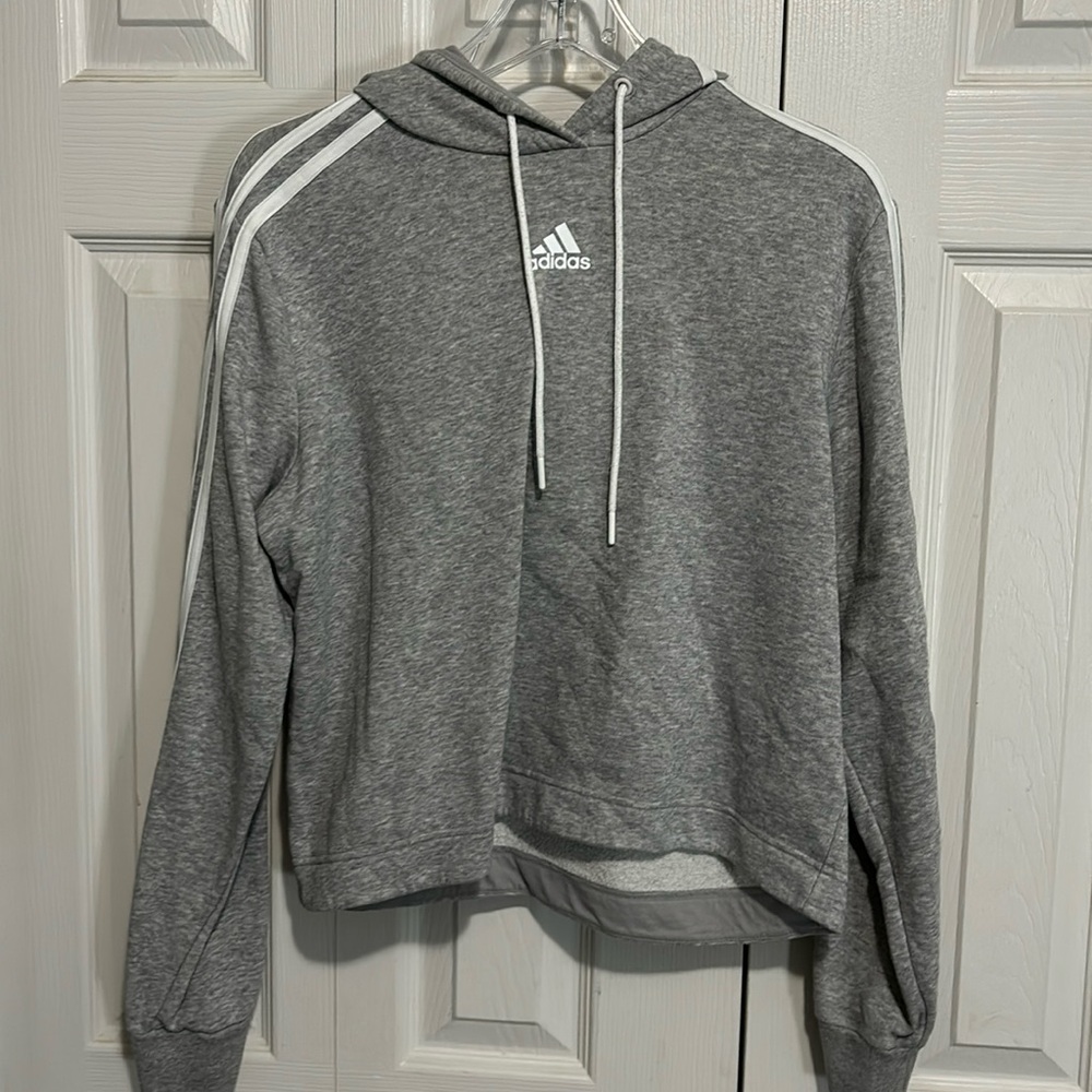 ADIDAS GRAY HOODIE